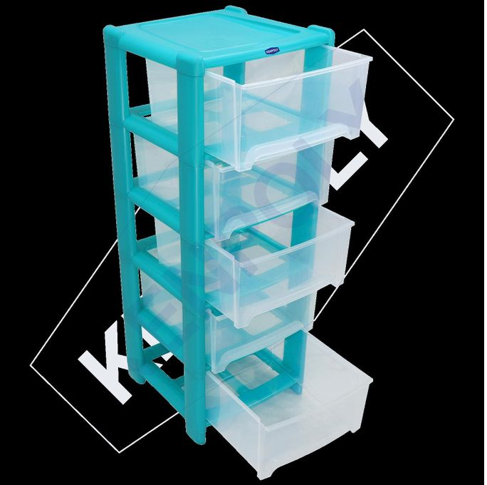 Kenpoly multi-store 5 stack versatile drawer unit with five stacks is an ideal storage solution for maximizing organization in any space