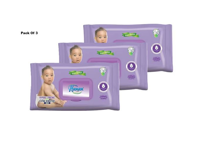 Hanan Sensitive Wipes 72'S and Hanan Antibacterial Wipes 80'S