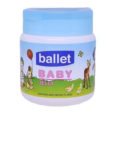 Ballet Baby Cream Wash & Shampoo 240ml, Baby Lotion 240ml, Baby Oil 240ml, Baby Powder 100g and Ballet Baby Jelly's - Aloe-vera, Regular, Butter Blend & Pure Petroleum Jelly -250g0g and