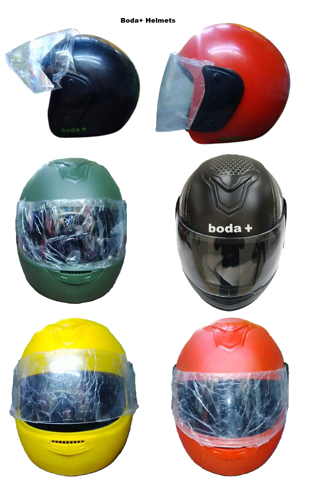 Boda+ Motorcycle Full Head/Face and Half Head/ Face Protective  Helmets