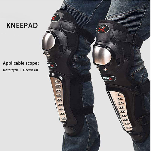 Pro-Biker Motorcycle Off Road Cycling Racing Elbow  and Knee Stainless Steel Metal Guard Protector