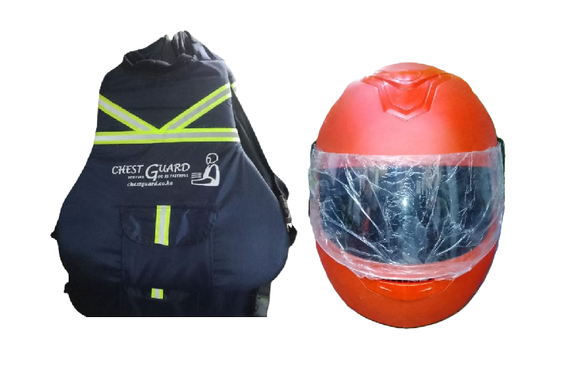Motorcycle Riders Neck And Chest Guard Vest and Boda+ Motorcycle Full Head/Face and Half Head/ Face Protective Helmets