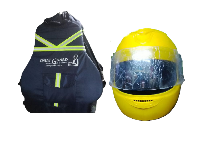 Motorcycle Riders Neck And Chest Guard Vest and Boda+ Motorcycle Full Head/Face and Half Head/ Face Protective Helmets