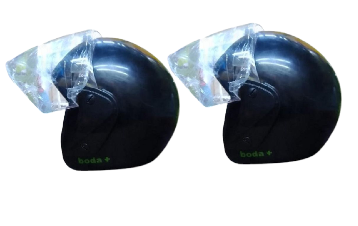 Boda+ Motorcycle Full Head/Face and Half Head/ Face Protective Helmets ( A Pair - 2 PCS)