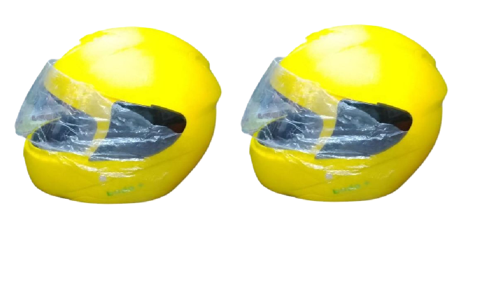 Boda+ Motorcycle Full Head/Face and Half Head/ Face Protective Helmets ( A Pair - 2 PCS)