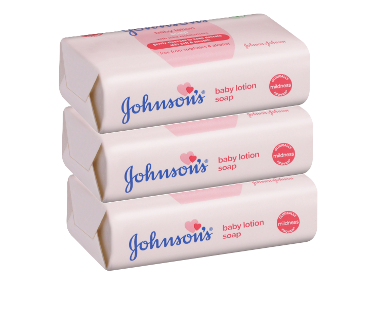 Johnson's Baby Jelly Lightly Fragranced 250ml & Baby Jelly Fragrance-Free 250ml and Johnson's Baby Soap Lotion 100g, Baby Oil Soap 100g & Baby Bedtime Soap 100g