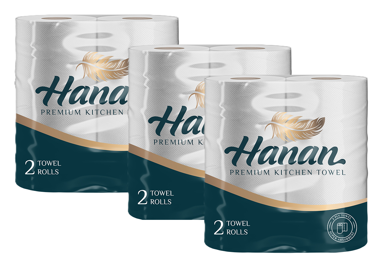 Kitchen Paper Towels Twin Pack: Hanan Twin Pack -3 Packs, Velvex Twin Pack- 3 Packs and Livelle Kitchen Twin packs- 3 Packs