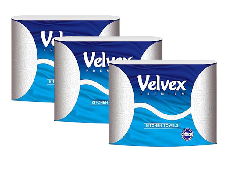 Kitchen Paper Towels Twin Pack: Hanan Twin Pack -3 Packs, Velvex Twin Pack- 3 Packs and Livelle Kitchen Twin packs- 3 Packs