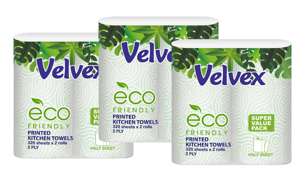 Kitchen Paper Towels Twin Pack: Hanan Twin Pack -3 Packs, Velvex Twin Pack- 3 Packs and Livelle Kitchen Twin packs- 3 Packs