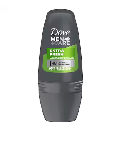 Dove Men+Care Extra Fresh Antiperspirant Deodorant Spray (150ml, Men+Care Coconut Milk Beauty Bar (100g) & Men+Care Extra Fresh Antiperspirant Roll-On (50ml)