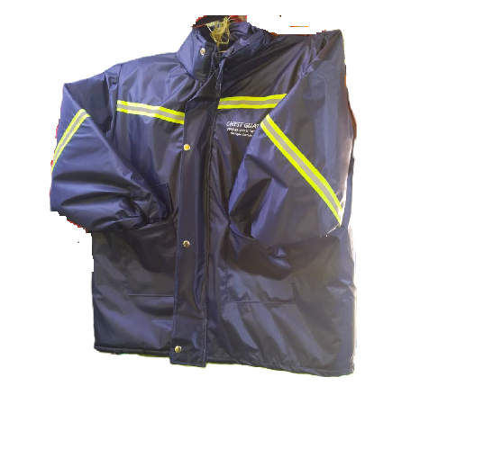 Motorcycle Rider's Rain Coat Suit 2- Piece that provides waterproof protection, enhances visibility, and ensures comfort during rainy or windy conditions.