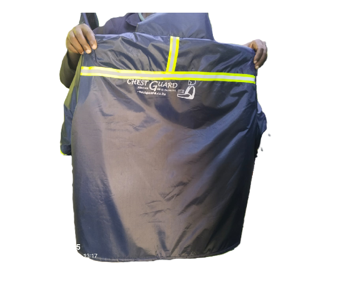 Motorcycle Rider's Rain Coat Suit 2- Piece that provides waterproof protection, enhances visibility, and ensures comfort during rainy or windy conditions.