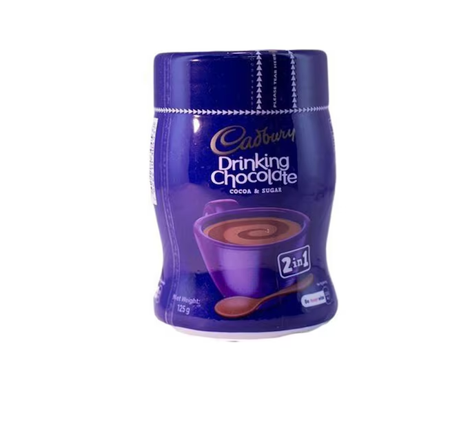 Cudbury Beverages: Cudbury Cocoa Packed in 90g, 200g & 320g. Cudbury Drinking Chocolate Packed in 125g, 225g & 450g. Cudbury Hot Cocoa packed in 300g & 500g. all Packed in Jars