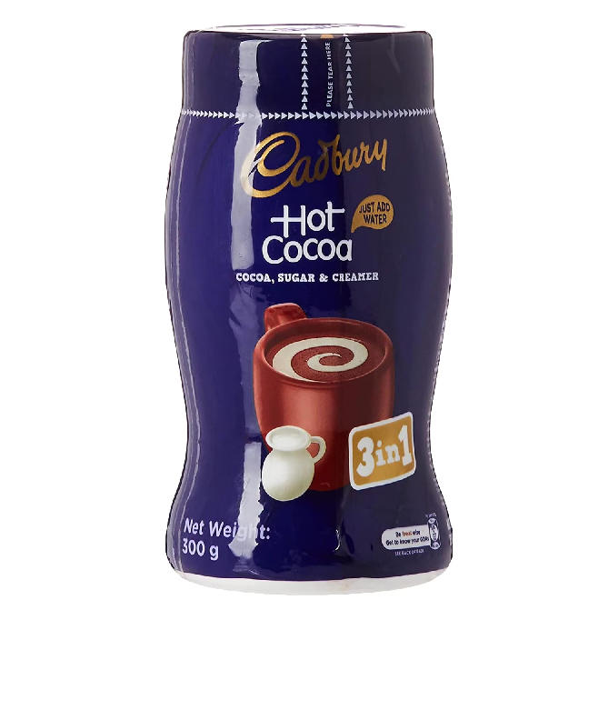 Cudbury Beverages: Cudbury Cocoa Packed in 90g, 200g & 320g. Cudbury Drinking Chocolate Packed in 125g, 225g & 450g. Cudbury Hot Cocoa packed in 300g & 500g. all Packed in Jars