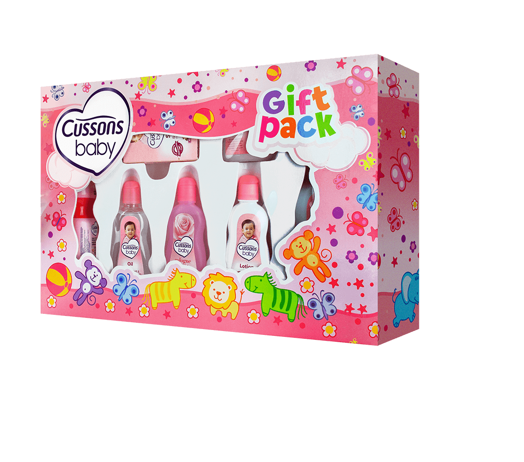 Baby Gift Sets - Baby Grooming Nursery Healthy Kit (Big) - Blue & Pink and Cussons Baby Gift Box- Blue & Pink