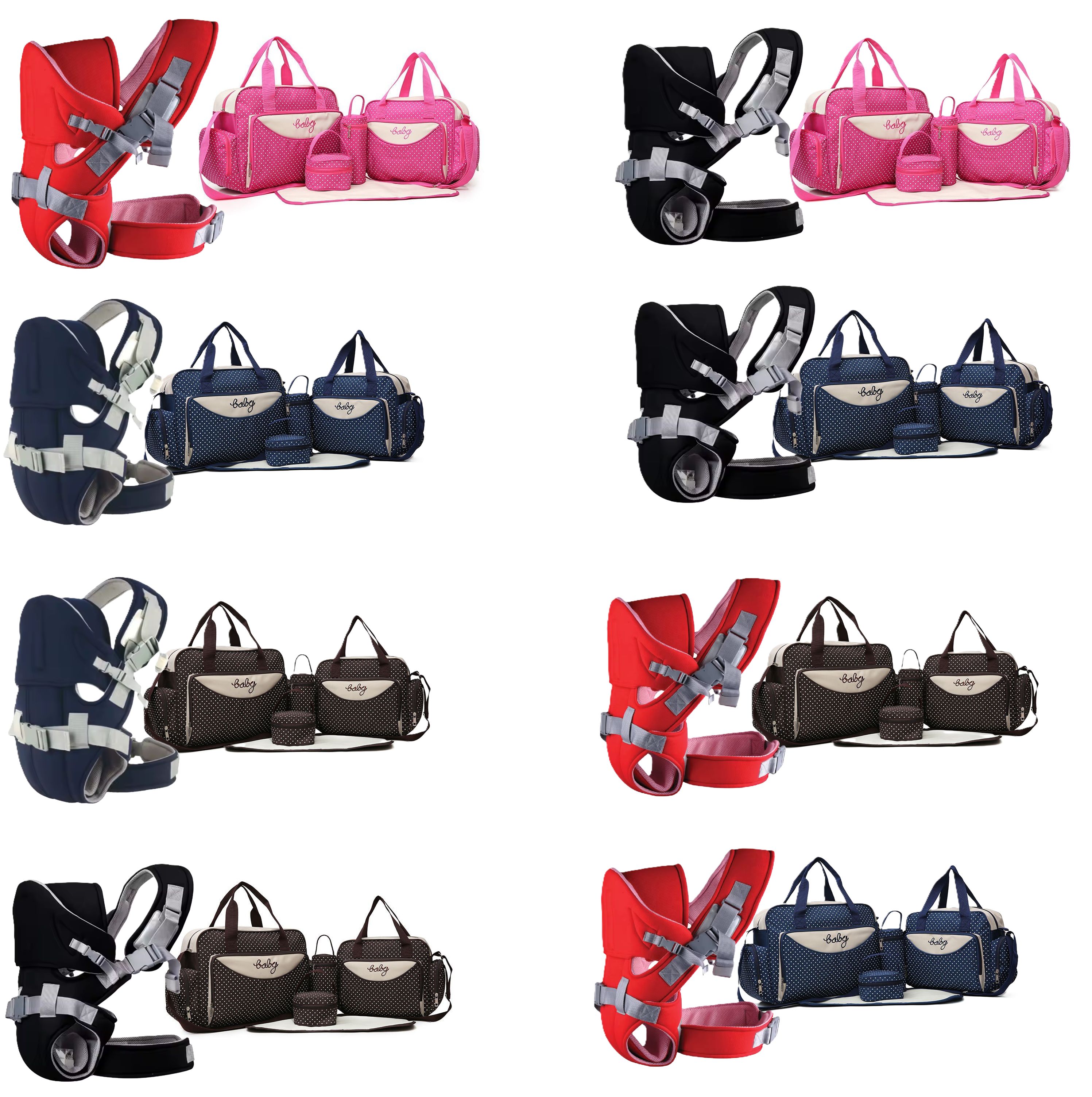 A comfortable, Warm and Classic Baby Carrier and 5 in 1 Elegant Baby Diaper Bag
