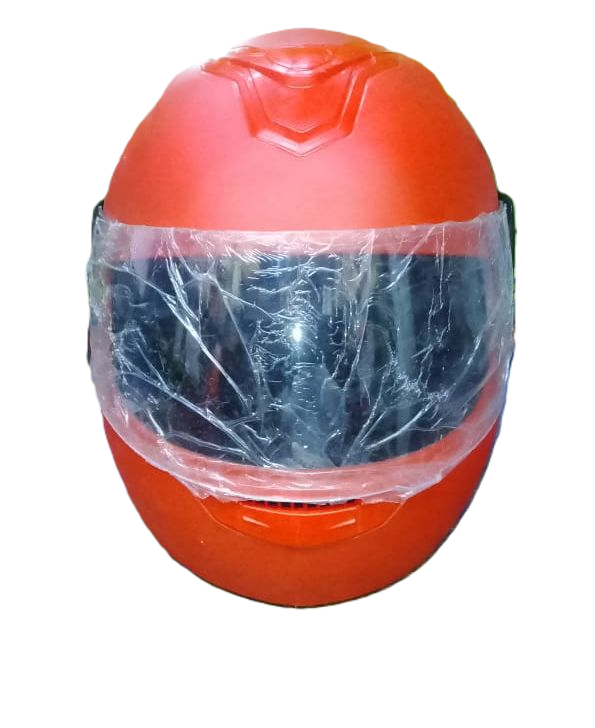 Motorcycle Protective Gear Combo: Pro-Biker Knee & Elbow Guards, Boda+ Full Head Red Helmet, Reflector Jacket( Neon Orange) and Monster Full Fingers Gloves