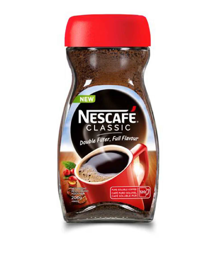 Beverages:Nescafe Classic Instant Coffee Jar packed in 50g, 100g & 200g. Maccoffee Classic Coffee Tins Packed in 50g, 100g & 200g. Nestle Milo Active-Go Chocolate Milk Powder Tins Packed in 100g &400g