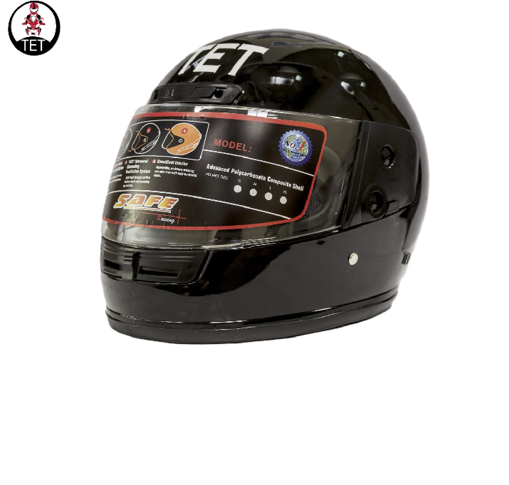 TET Motorcycle Protective Head Gears Full Head/ Face and Half Head/ Face Helmets