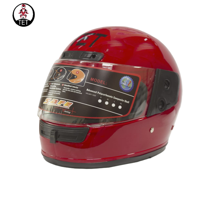 TET Motorcycle Protective Head Gears Full Head/ Face and Half Head/ Face Helmets