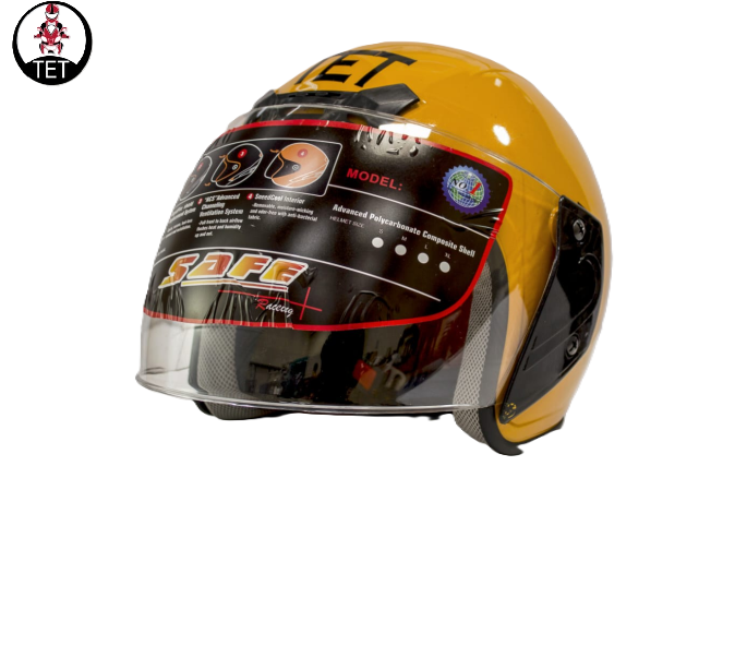 TET Motorcycle Protective Head Gears Full Head/ Face and Half Head/ Face Helmets