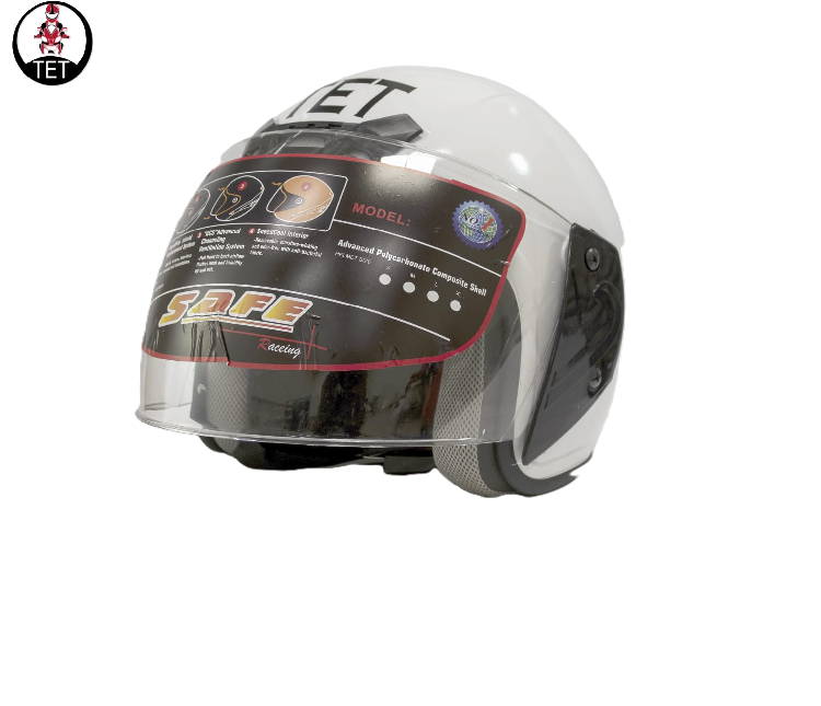 TET Motorcycle Protective Head Gears Full Head/ Face and Half Head/ Face Helmets