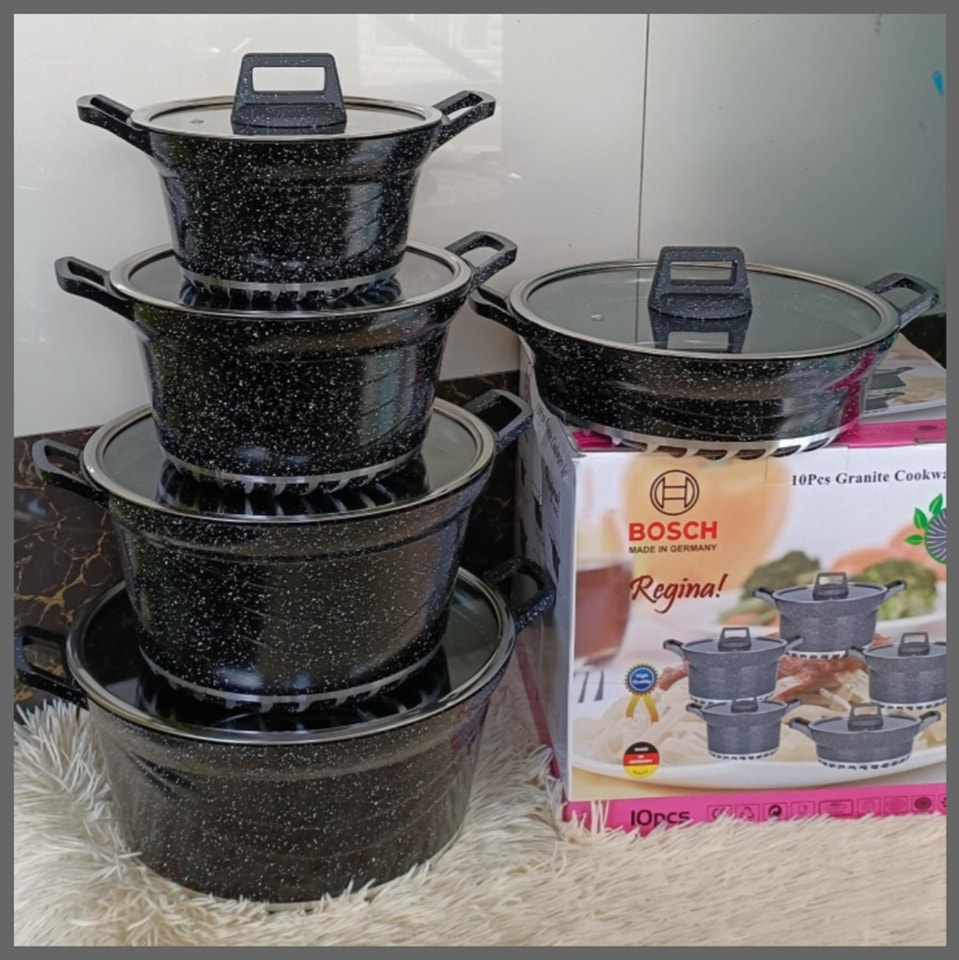 10 Pcs Bosch Granite Cookware Sets made in Germany