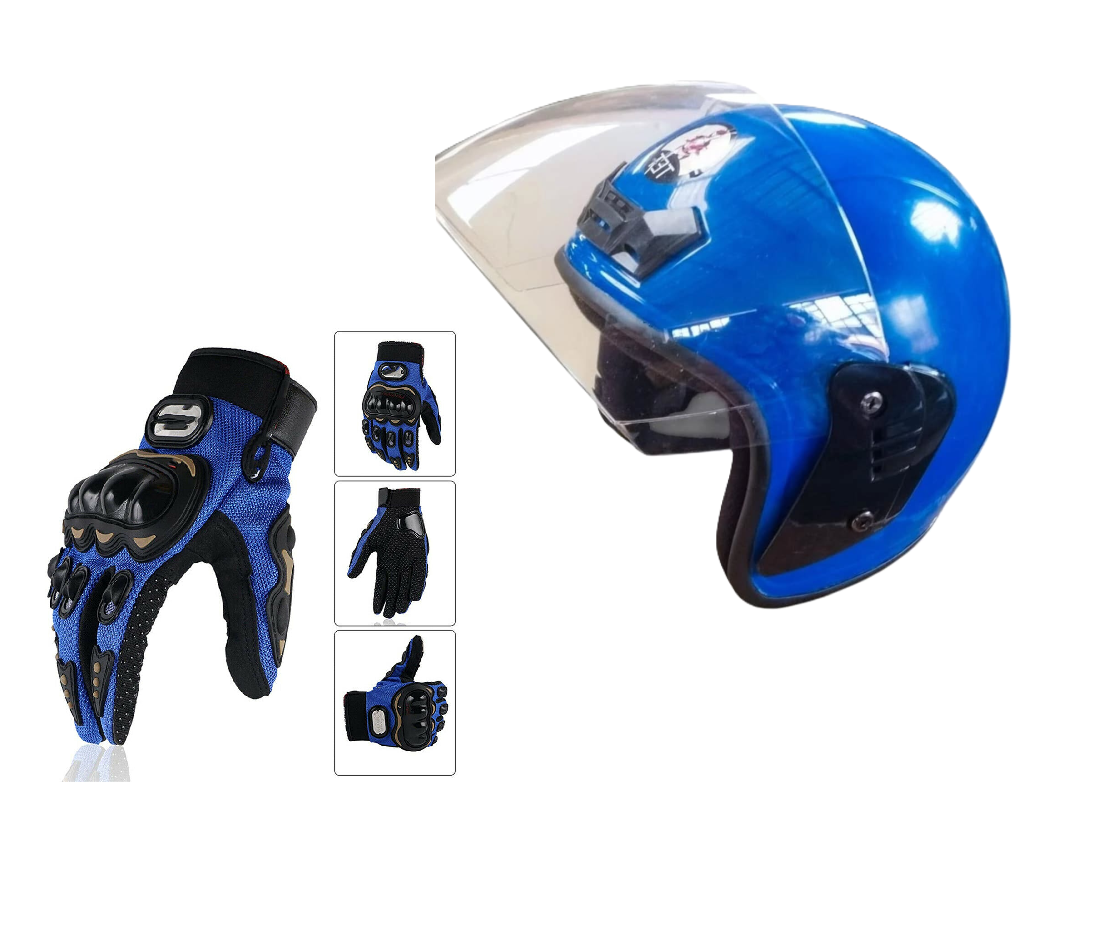 Motorcycle Protective Gears: Reflective Straps, Gloves and Helmet