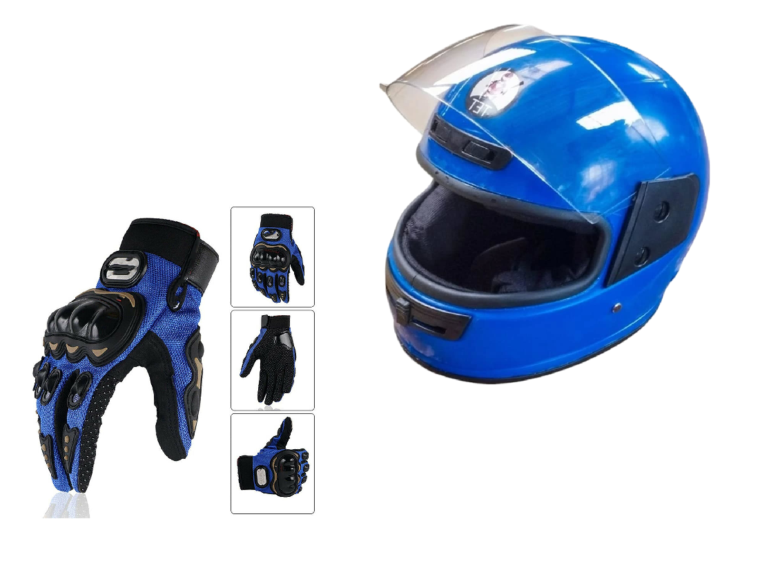Motorcycle Protective Gears: Reflective Straps, Gloves and Helmet