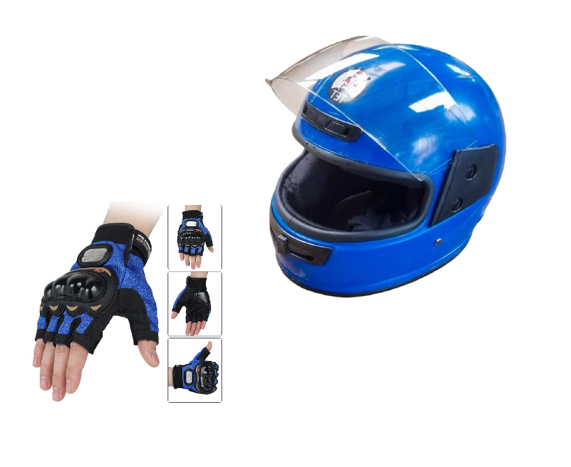 Motorcycle Protective Gears: Reflective Straps, Gloves and Helmet