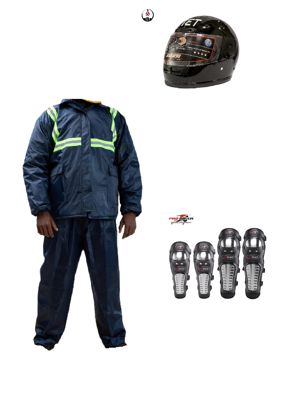 Motorcycle Riding Suit Navy Blue/ Black, Boda+ Half Head Black Helmet and Full Fingers Motorcycle Riding Gloves Set