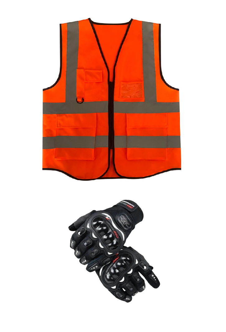 Motorcycle Riding Safety and Protective Gears. Ranges from single to 3 piece Combo