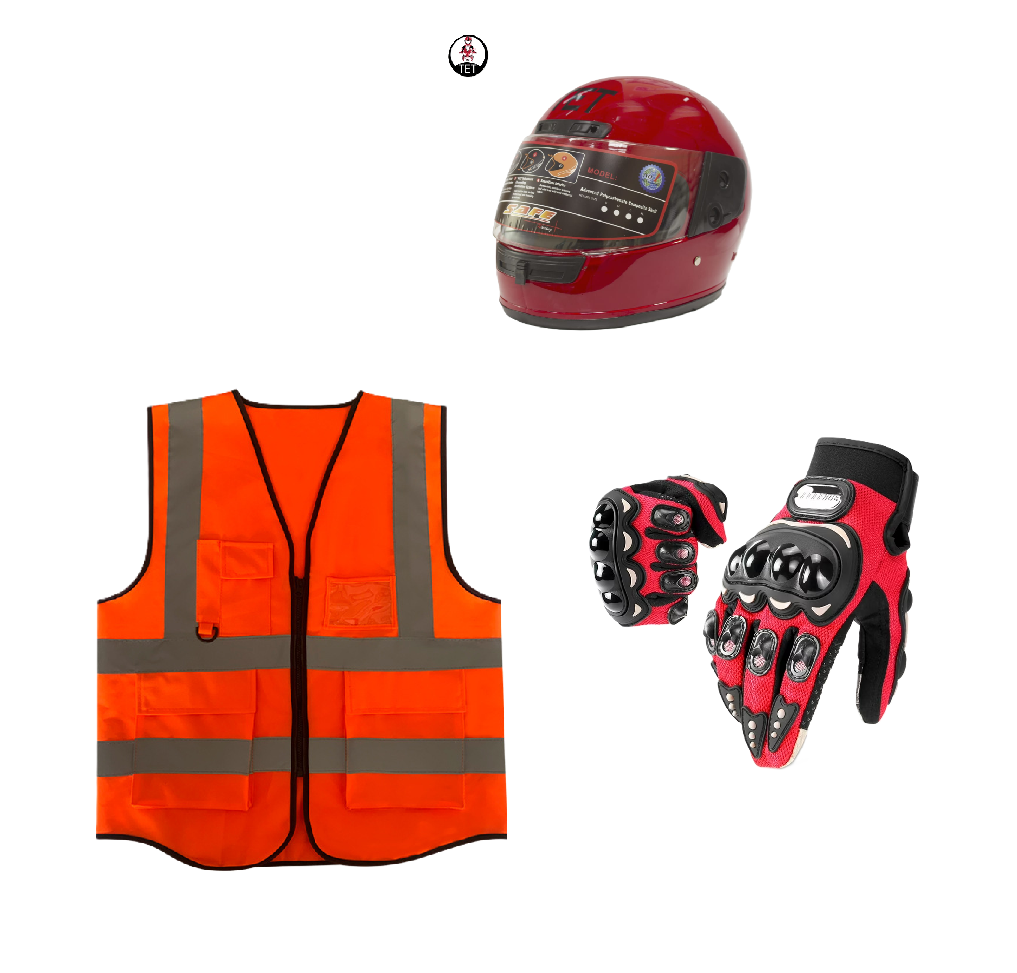 Motorcycle Riding Safety and Protective Gears. Ranges from single to 3 piece Combo