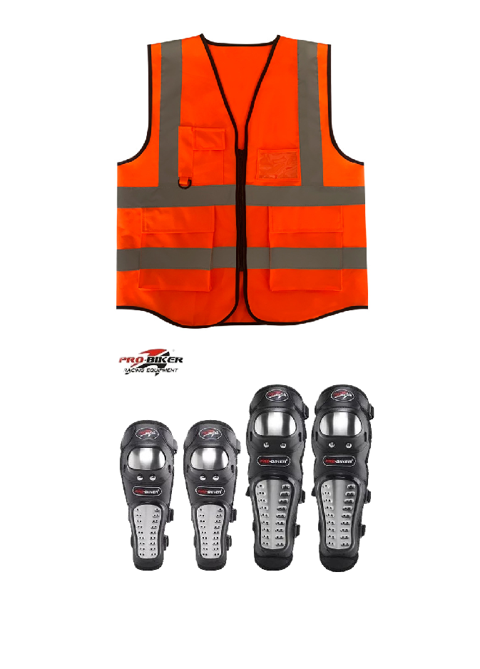 Motorcycle Riding Safety and Protective Gears. Ranges from single to 3 piece Combo