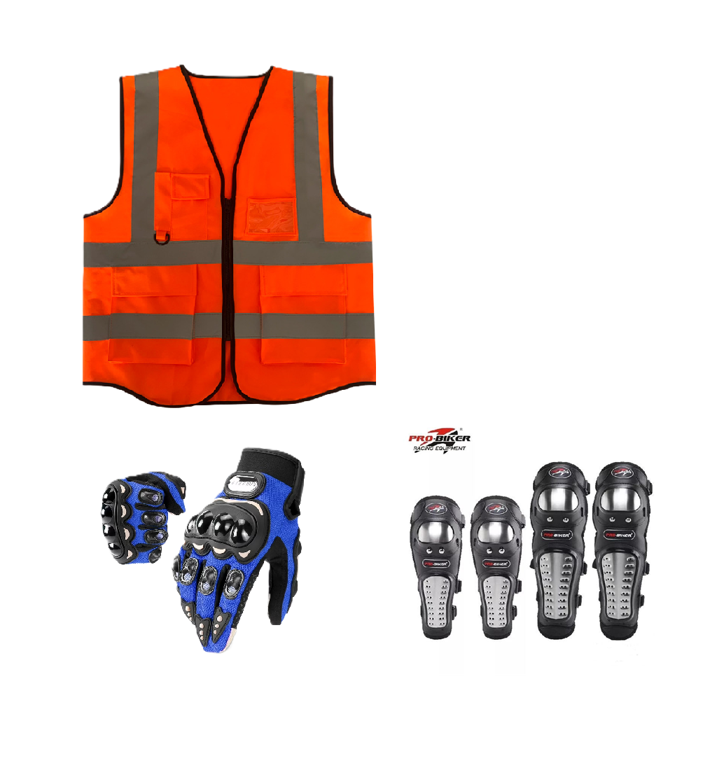 Motorcycle Riding Safety and Protective Gears. Ranges from single to 3 piece Combo