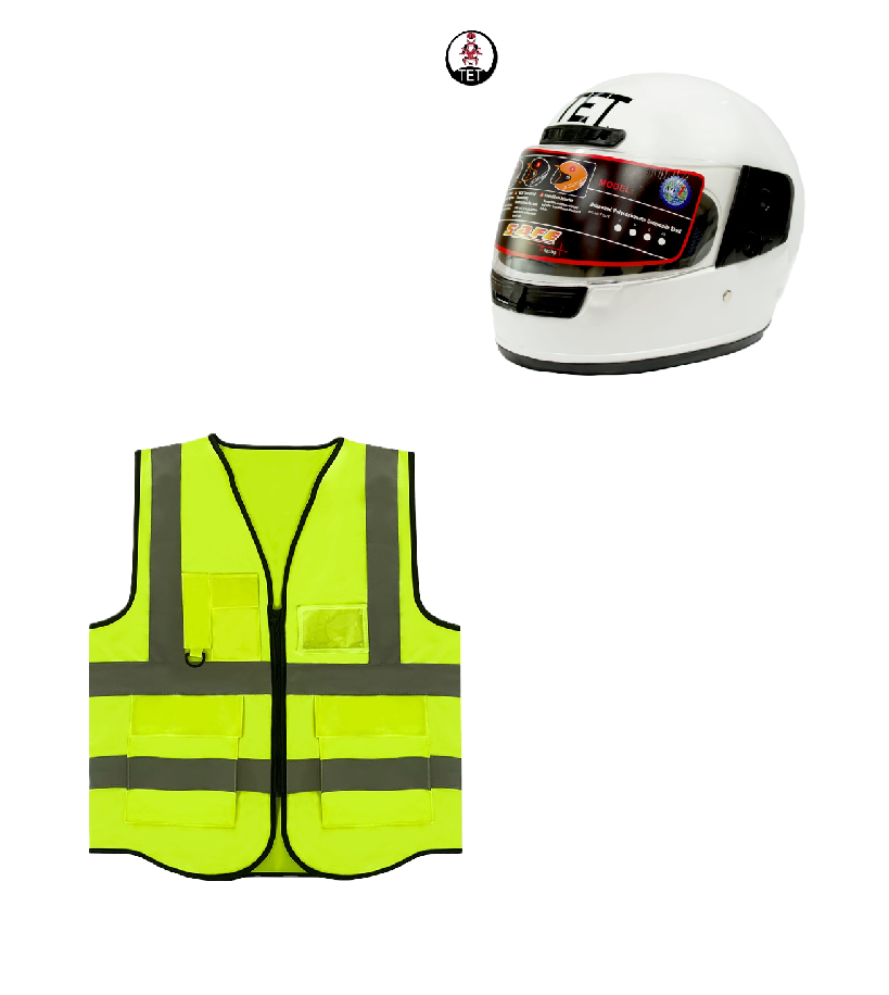 Motorcycle Riding Safety and Protective Gears. Ranges from Single Safety Gears to 3 Pieces Combo
