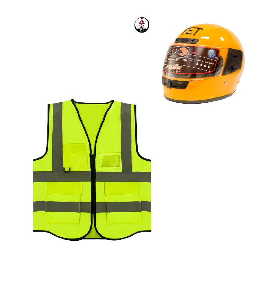 Motorcycle Riding Safety and Protective Gears. Ranges from Single Safety Gears to 3 Pieces Combo
