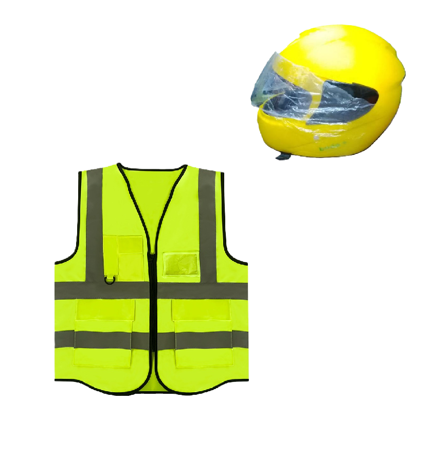 Motorcycle Riding Safety and Protective Gears. Ranges from Single Safety Gears to 3 Pieces Combo