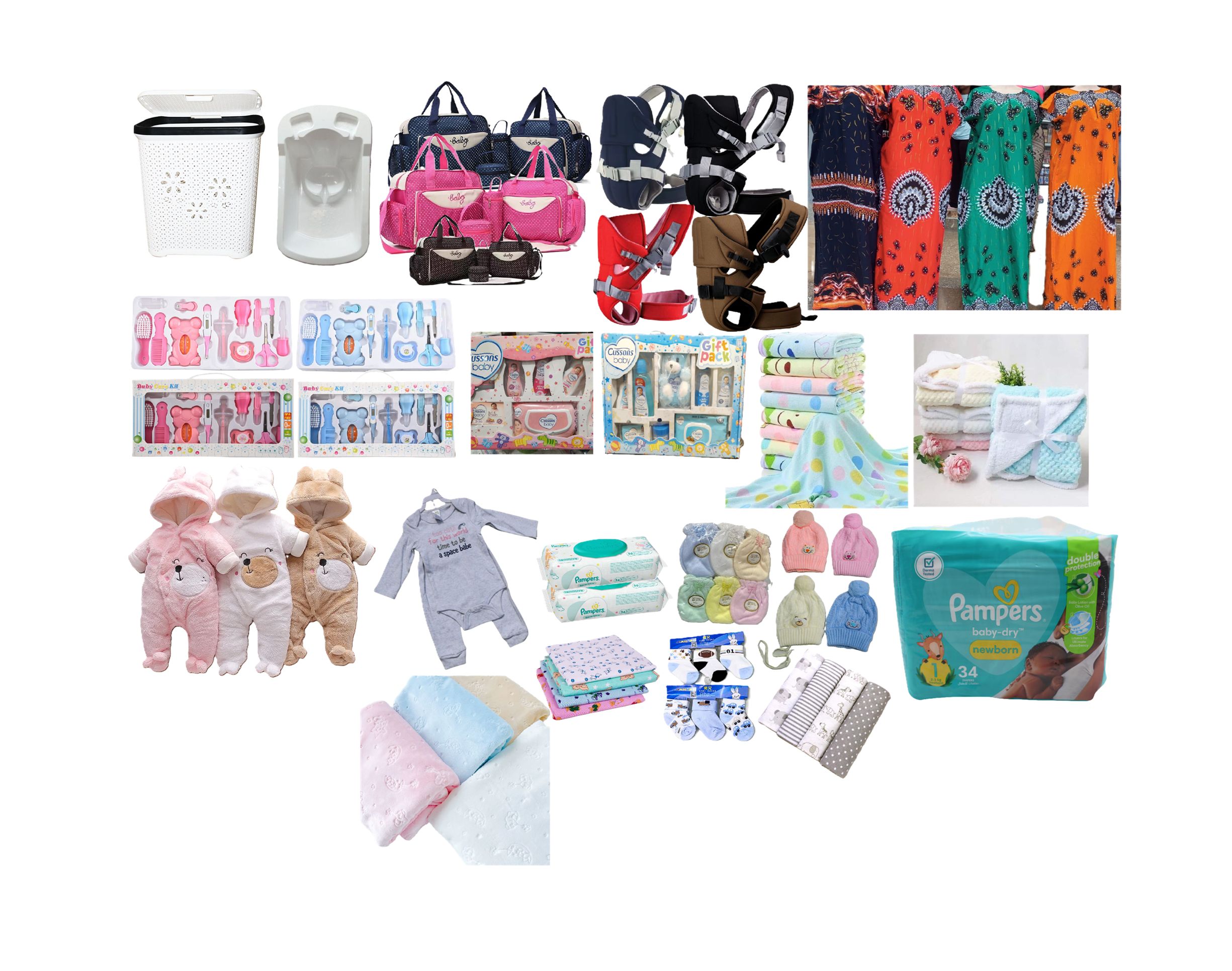 Baby Receiving Gift Set / Package with 19 Items ( 33 PCS)