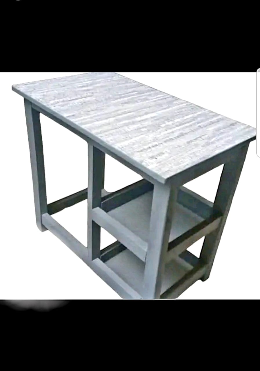 Wooden Kitchen Table for 2-Burner Gas Cooker & Storage – Compact Dining & Cooking Solution. Home living room kitchen furniture
