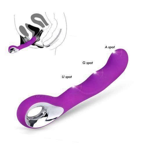 Women G-Spot Vibrator USB Rechargeable Wand Discreet Dildo Handhold Clitoris Vagin Massager Sex Toy Adult Gift For Ladies Girlfriend Wife