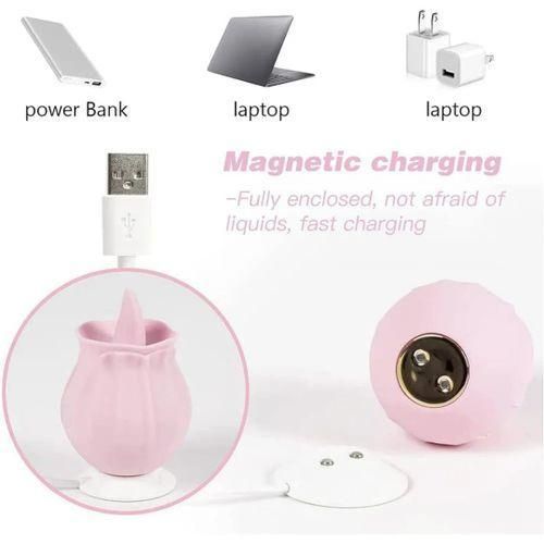 Rose Tongue Licking Vibrator Sex Toy