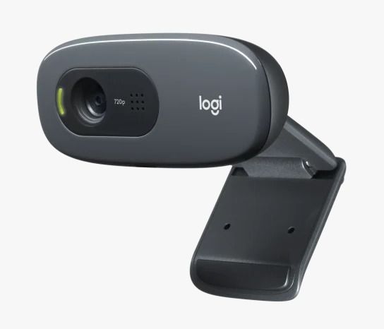 Logitech C270 HD Webcam 720p for Desktop & Laptop – Plug-and-Play USB Camera with Noise-Cancelling Mic, Wide View, Auto Light Balance for Video Calls, Streaming & Conferences