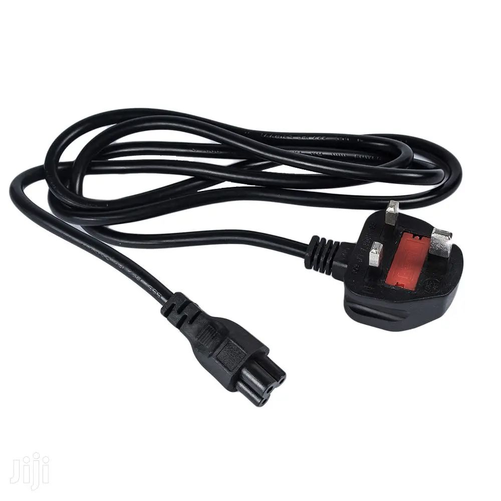 Generic Fused 3 Pin Flower Power Cable cord for Laptop adapter Charger Fused three Pin Plug