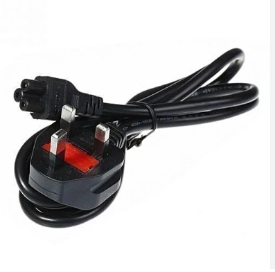Generic Fused 3 Pin Flower Power Cable cord for Laptop adapter Charger Fused three Pin Plug
