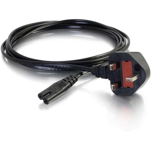 2 pin Power Cable for for Laptop, PS4, PC Monitors, Smart TV Monitor, Printer, Computer, Camera, Tape Recorder, Kettle, Digital Piano