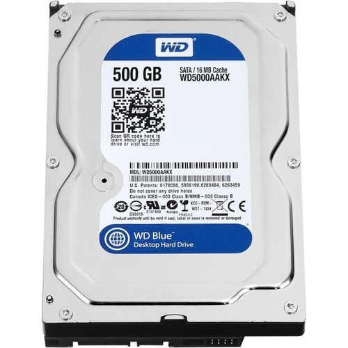 Western Digital 500GB Desktop Hard Disk Drive - 7200 RPM SATA 6 Gb/s 16MB Cache 3.5 Inch