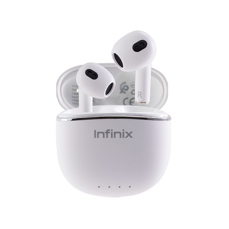 Infinix earbuds Lite XE23 Clear Vocal Large Speaker Unit with loud and power Semi In-Ear and lightweight for Comfortable and Secure Fit Bluetooth earphones earpods TWS