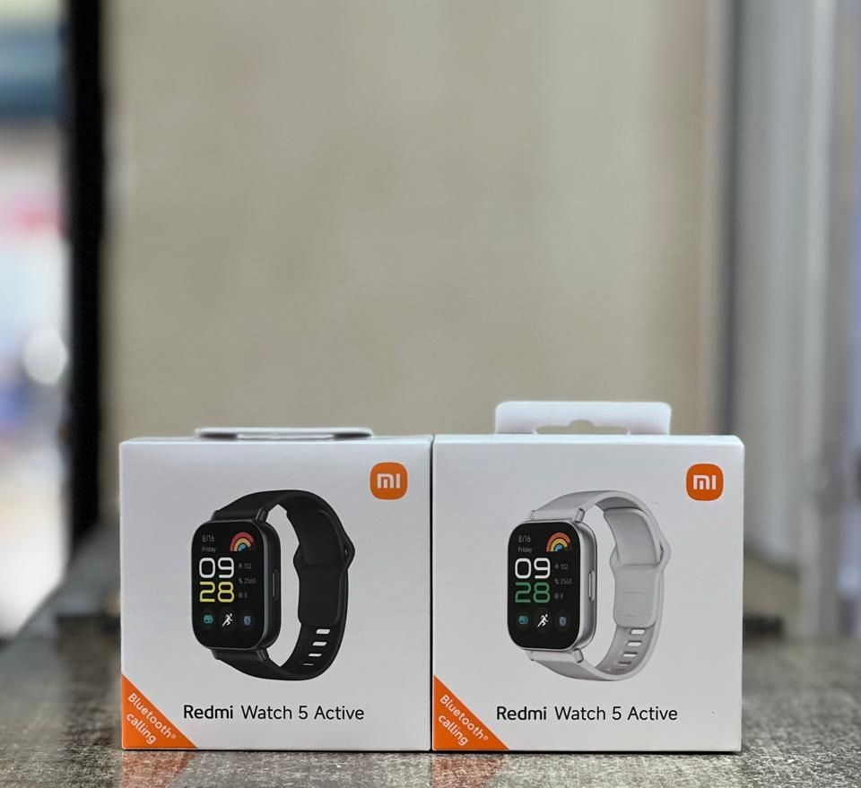 Xiaomi Redmi Smart watch 5 ACTIVE,- 2.0” HD Display, Bluetooth with silicone strap18-Day Battery, Built-in Alexa & 140+ Sports Modes Health Tracking Water Resistant Technology. Sportrts watch, calls.