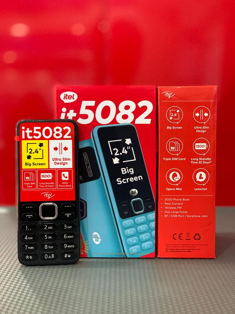 Itel 5082 2.4”Display Tripple SIM Card Feature Phone wireless FM 1500mAh Battery Phones
